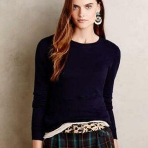 LEFT OF CENTER Blue Asymmetric Sweatshirt 'Dorie' NWT Anthropologie